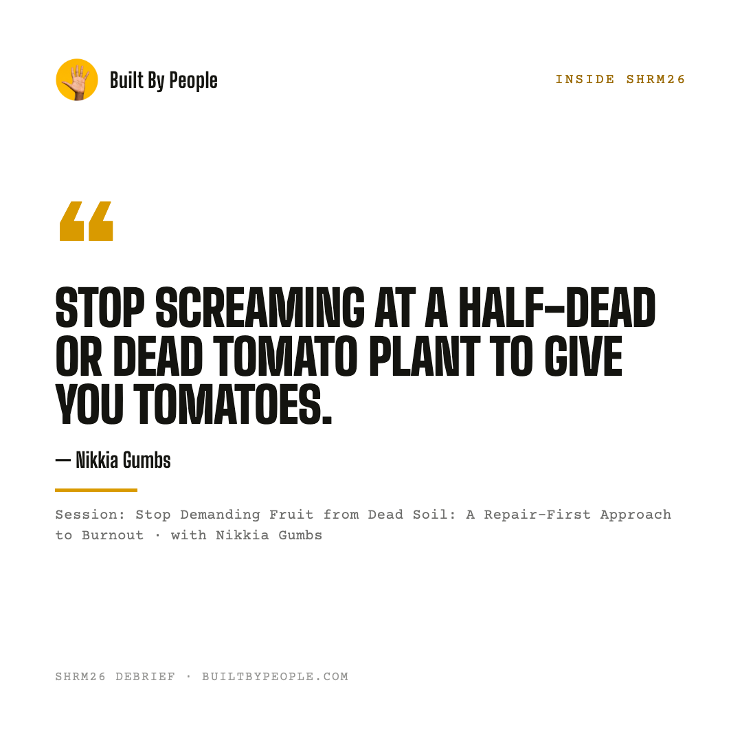 Stop Demanding Fruit from Dead Soil: A Repair-First Approach to Burnout